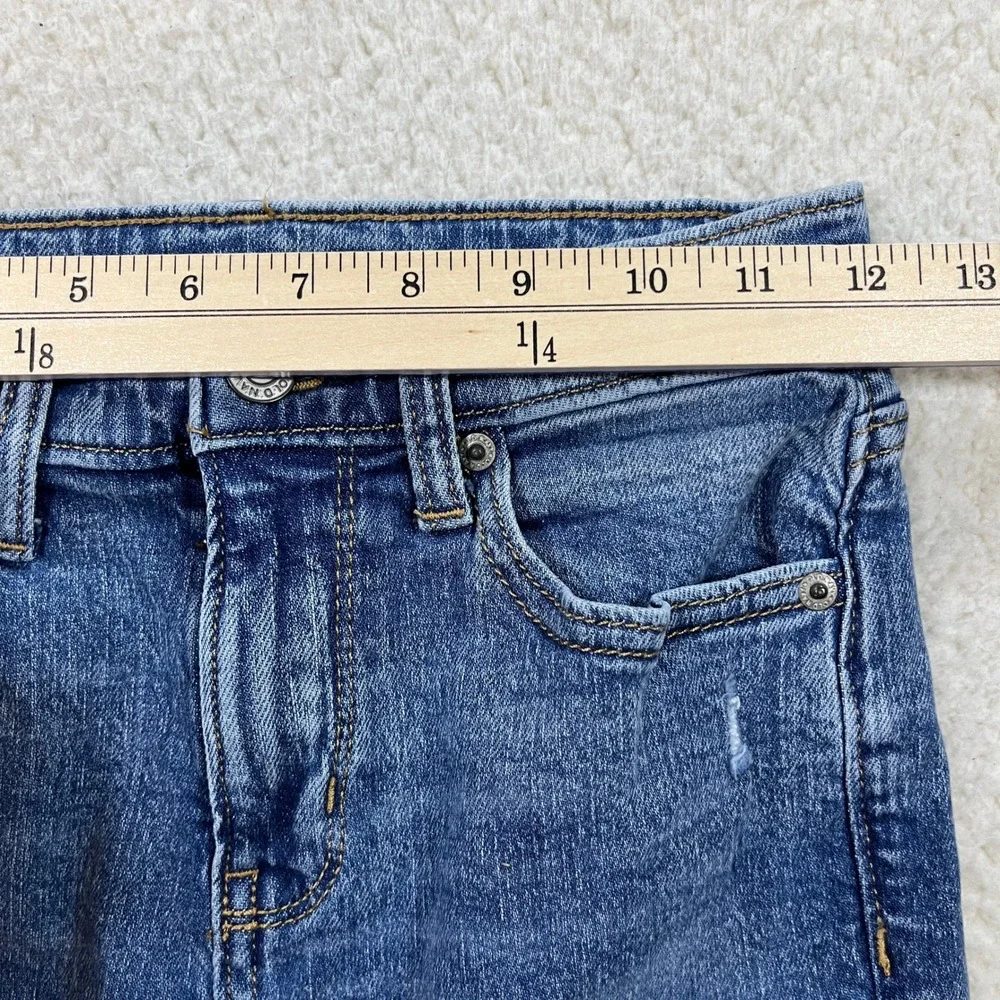 Old Navy Jeans Boys 10 Blue 360 Slim Built-In Tough Distressed Ripped 616944-05